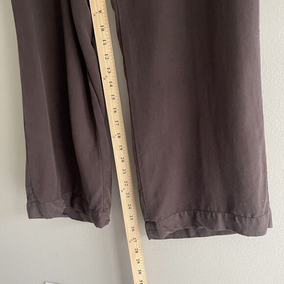 Soft Surroundings XLP Brown Pull On Pants Womens Straight Leg Nice Flowy Pockets - Picture 9 of 12